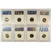 Image 2 : JEFFERSON NICKEL LOT: 8 COINS  3 PROOF 1963, 96-S, 02-S ALL INB PF-70, 5 INB