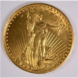 1925-S $20 GOLD ST. GAUDENS CHOICE BU RARE DATE