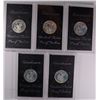 Image 2 : ( 5 )  PROOF 1972 EISENHOWER 40% SILVER DOLLARS IN ORIGINAL MINT PACKAGING