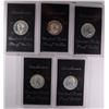 Image 1 : ( 5 )  PROOF 1973 EISENHOWER 40% SILVER DOLLARS IN ORIGINAL MINT PACKAGING