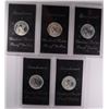 Image 2 : ( 5 )  PROOF 1973 EISENHOWER 40% SILVER DOLLARS IN ORIGINAL MINT PACKAGING