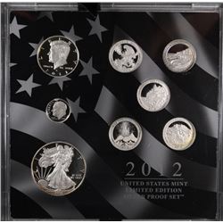 2012 U.S. MINT LIMITED EDITION SILVER PROOF SET, BOX / COA- RARE