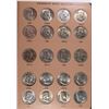 Image 1 : COMPLETE BU SET OF FRANKLIN HALF DOLLARS IN DANSCO ALBUM 1948-1963