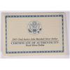 Image 4 : (2) PROOF COMMEM SILVER DOLLARS: 2003 FIRST FLIGHT & 05 MARSHALL, ORIG BOXES COA