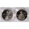 Image 1 : (2) PROOF COMMEM SILVER DOLLARS: 2002 OLYMPICS & 2004 EDISON ORIG BOXES COA