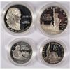 Image 1 : 2-PIECE STATUE OF LIBERTY & 2-PIECE 1993 BILL OF RIGHTS COMMEM PROOF SETS