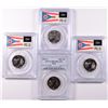Image 1 : ( 4 ) PCGS GRADED OHIO STATE QUARTERS: ( 2 )  PR-69 DCAM & ( 2 ) PR-70 DCAM
