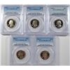 Image 1 : (5) WASHINGTON QUARTERS ALL PCGS PR-69 DCAM 1982-S, 83-S, 84-S, 85-S, 86-S