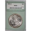 Image 1 : 1885-O MORGAN SILVER DOLLAR, NTC MS-65 GEM