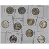 Image 1 : (10) CH BU 1947-D WASHINGTON QUARTERS
