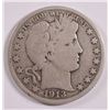 Image 1 : 1913 BARBER HALF DOLLAR VG (KEY DATE)