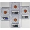 Image 2 : LOT OF ( 4 ) PCGS GRADED MS-66 RED LINCOLN CENTS: ( 2 ) 1956-D & ( 2 ) 1958-D