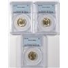 Image 1 : ( 3 ) 1945-D JEFFERSON NICKELS, PCGS MS-66