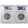 Image 2 : 1961 & 62 FRANKLIN HALF DOLLARS, PCGS PR-64