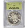 Image 1 : 1881-S MORGAN SILVER DOLLAR, PCGS MS-63  GREEN LABEL