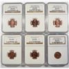 Image 1 : CANADIAN CENT LOT: SEE DESCRIPTION   ( 6 ) COINS