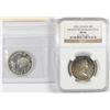 Image 1 : 2-1953 CANADIAN HALF DOLLARS SMALL DATE NO SHOULDER FOLD: NGC MS-62 & ICCS MS-62