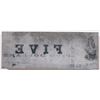 Image 1 : RARE TEXAS CONFEDERATE PRINTING BLOCK THAT PRODUCED AN 1862  FIVE DOLLAR NOTE