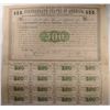 Image 1 : 1861 CONFEDERATE STATES OF AMERICA $500 LOAN, GREEN SCROLL,  VF+  16 COUPONS