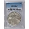 Image 1 : 2003 AMERICAN SILVER EAGLE, PCGS MS-70! PERFECT!