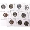 Image 1 : (10) 1962 PROOF WASHINGTON QUARTERS