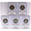 Image 2 : (5) SILVER PROOF 1976-S KENNEDY HALF DOLLARS PCGS PR-69 DCAM