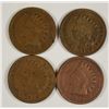 Image 1 : (4) 1909 INDIAN HEAD CENTS