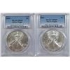 Image 1 : 2003 & 2004 AMERICAN SILVER EAGLES, PCGS MS-69