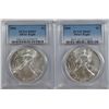 Image 1 : 2005 & 2006 AMERICAN SILVER EAGLES, PCGS MS-69