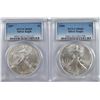 2006 & 2007 AMERICAN SILVER EAGLES, PCGS MS-69