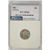 1965 CANADIAN DIME, PCI MS-66