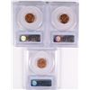 Image 2 : ( 3 ) 1942-D LINCOLN CENTS, PCGS MS-66 RED