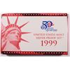 Image 3 : 1999 U.S. SILVER PROOF SET IN ORIGINAL BOX/COA