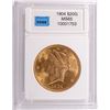 Image 1 : 1904 $20.00 GOLD LIBERTY CCGS MS-65 FROSTY LUSTRE! RARE!