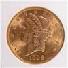 Image 2 : 1906-S $20.00 GOLD LIBERTY, CCGS MS-64  FROSTY LUSTRE!  RARE!!
