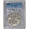 2004 AMERICAN SILVER EAGLE, PCGS MS-70 PERFECT