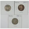 Image 1 : (3) 1915-S BARBER QUARTERS