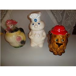 3 Cookie Jars
