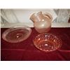 Image 1 : Pink Depression Glass 3 pcs