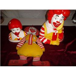 McDonalds Collectibles 3 pcs