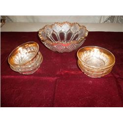 Fruit Bowl & Nappies (early press glass)