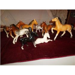 Horse Figurines 8 pcs