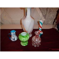Glass Art Vases 5 pcs