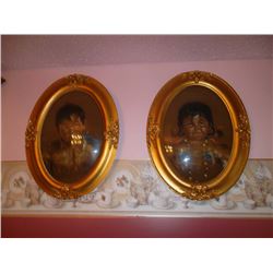 Boy & Girl Oval Picture Frames