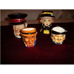 Toby Mugs & Head Vase