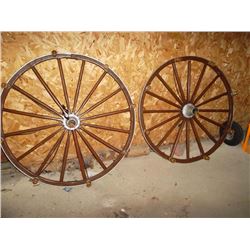 Buggy Wheel Chandeliers (2)