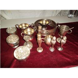 Silver Plated Items 15 pcs
