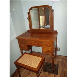 Vanity Dresser & Stool
