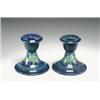 Image 1 : [Moorcroft] Pair of Moonlit Blue Low Candlesticks, c.1920-25...
