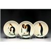 Image 1 : [Moorcroft] Three Penguin Plates, 7/150, c.1989...